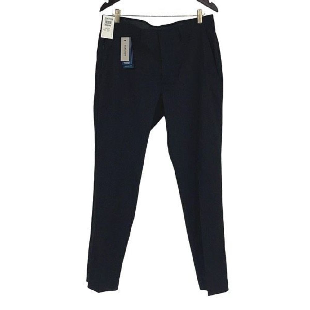 Kenneth Cole‎ REACTION Mens Slim Fit Performance Dress Pant Black Size 34x32 NWT